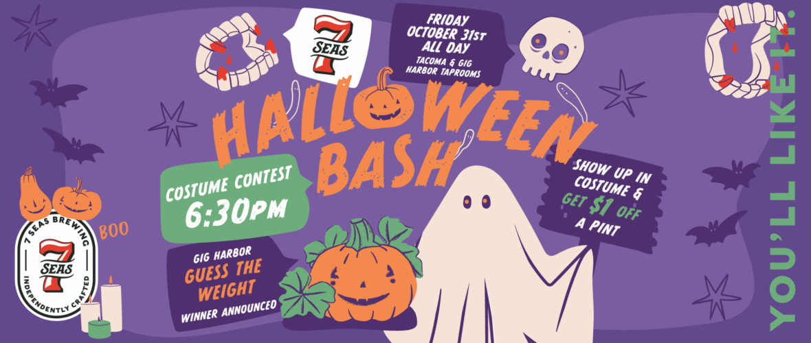 Halloween Bash at Our Tacoma and Gig Harbor Taprooms