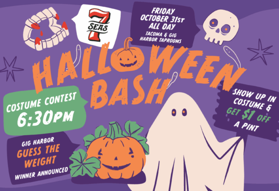 Halloween Bash at Our Tacoma and Gig Harbor Taprooms