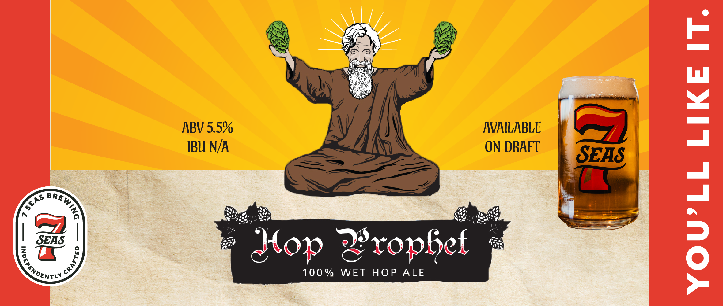 Hop Prophet 100% Wet Hop Ale | 2025 - 7 Seas Brewing